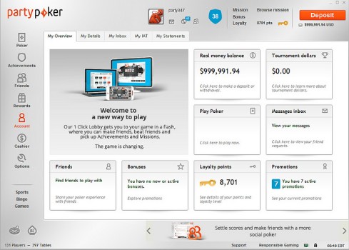 PartyPoker Screenshot