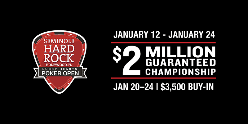 2023 Lucky Hearts Poker Open Schedule