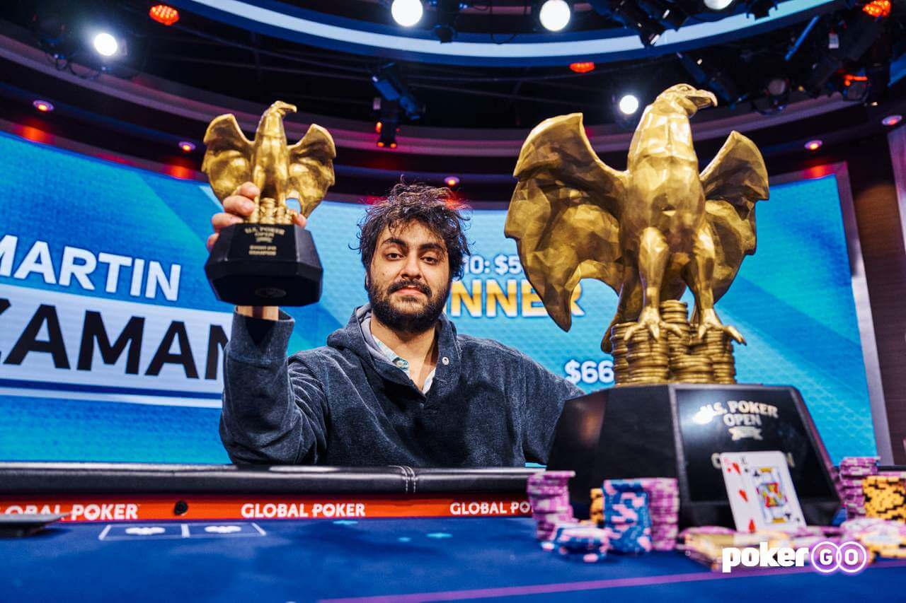 US Poker Open Main Event Champion 2023 Martin Zamani