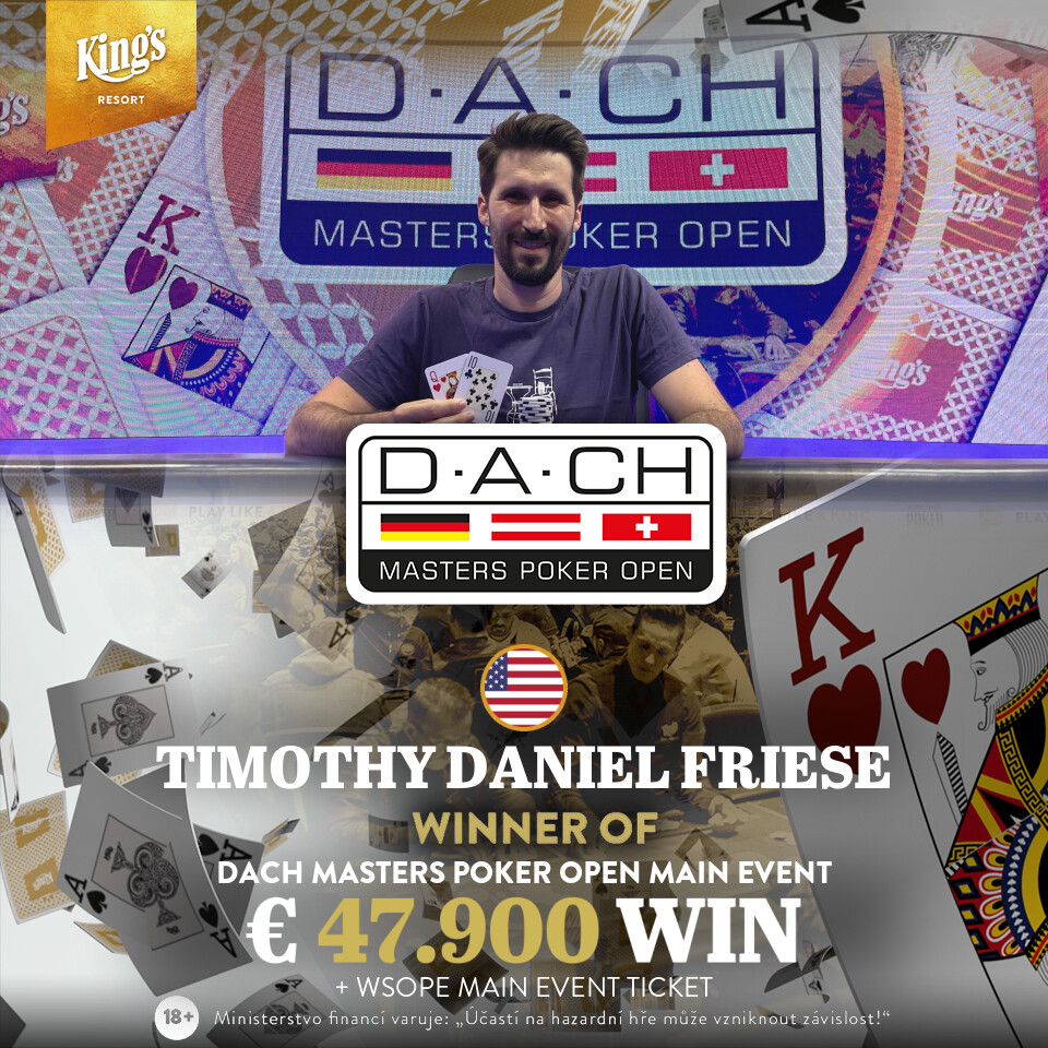 DACH Masters Poker Open 2026: Deutschsprachiges Highlight im King's Resort