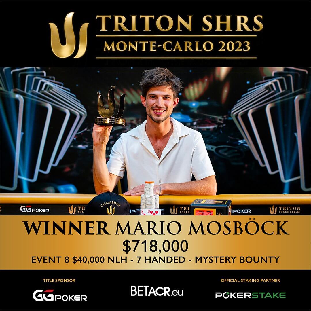 Mario Mosboeck $40k Mystery Bounty Triton SHRS Monte-Carlo 2023