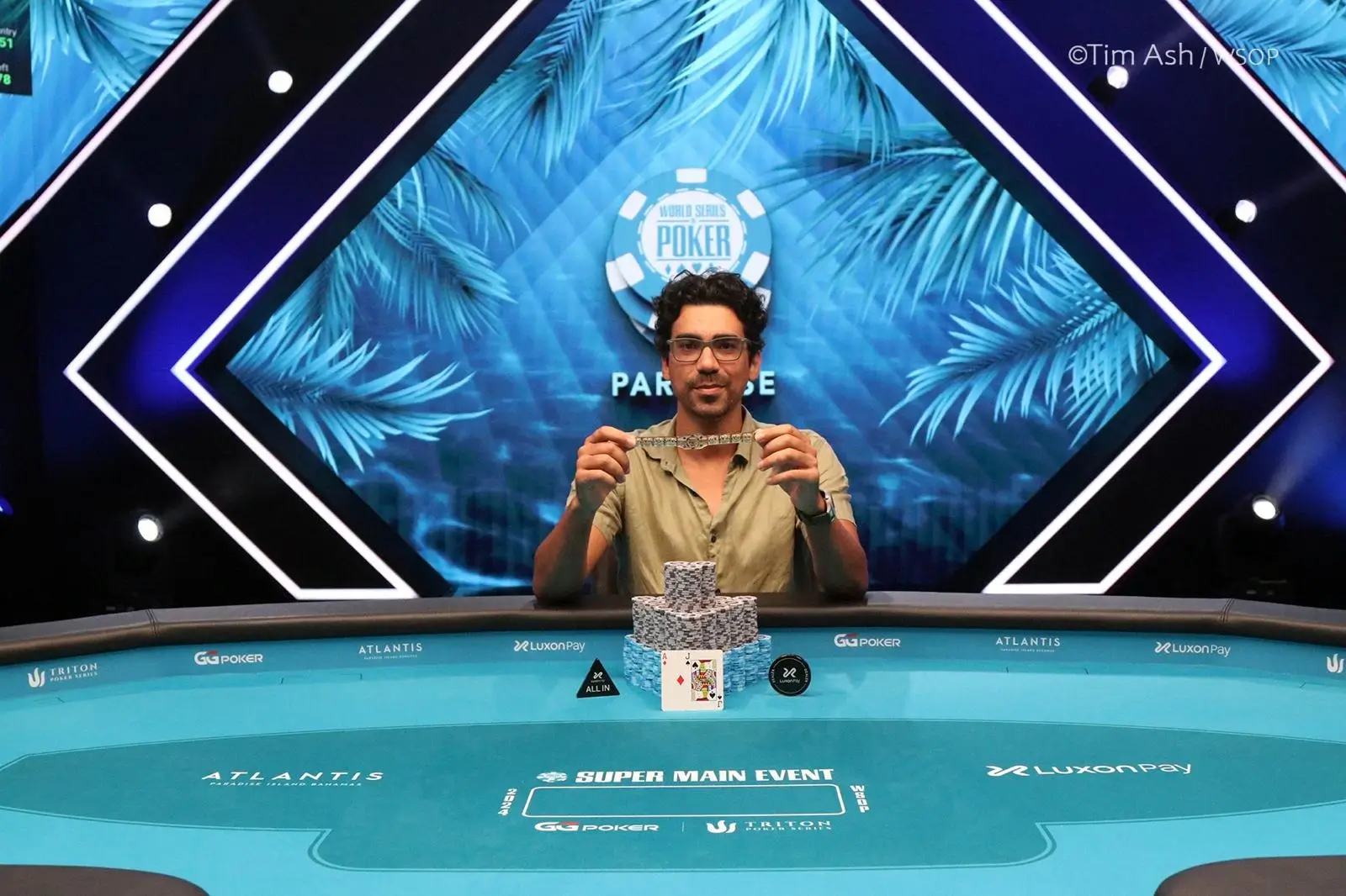 Pablo Silva Bracelet WSOP Paradise 2024